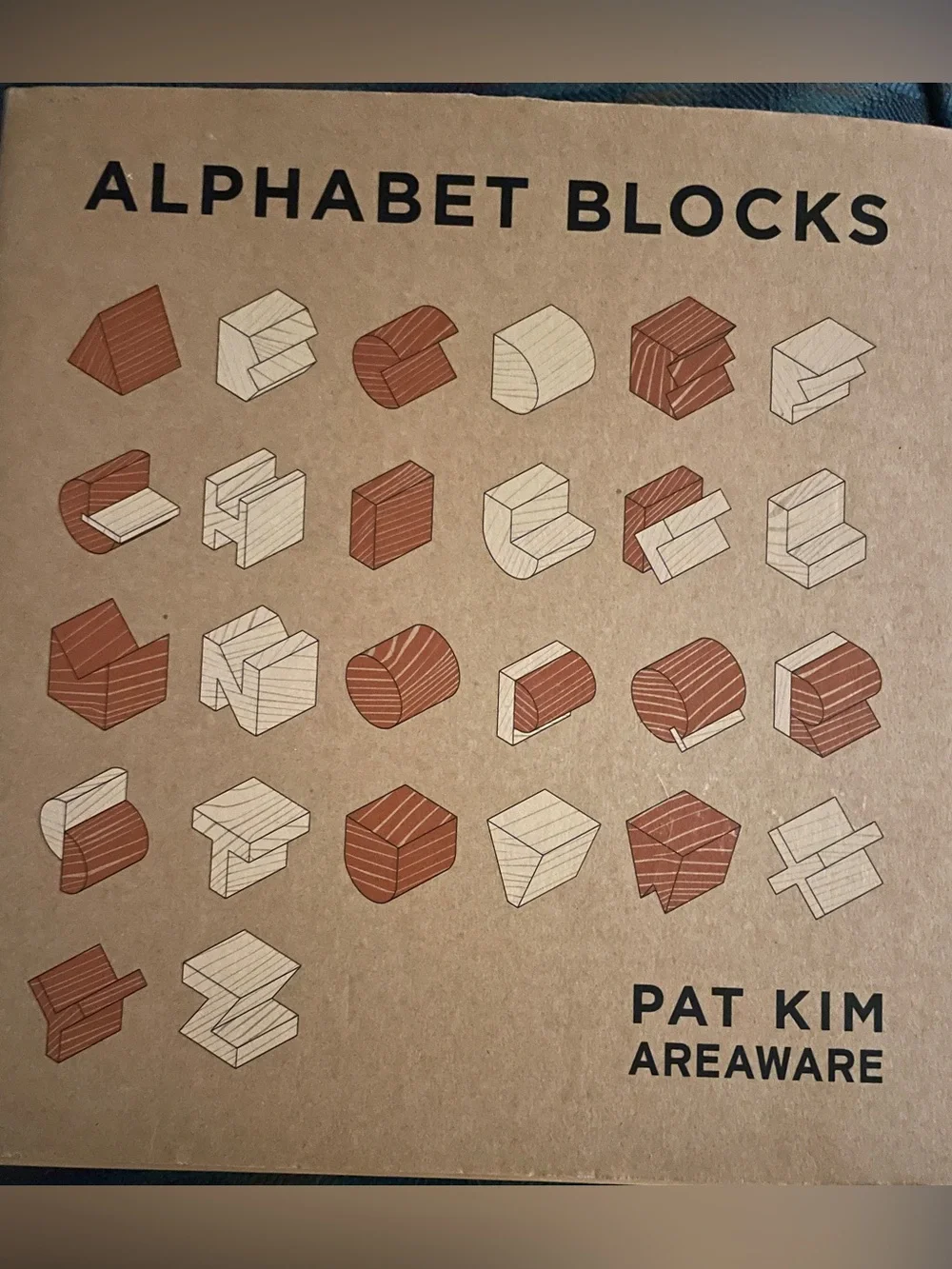 Alphabet Blocks by Pat Kim for Areaware